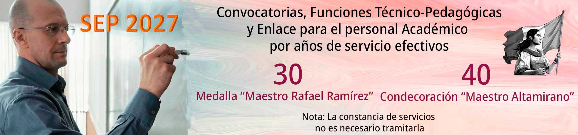 CONVOCATORIAS SEP 30 Y 40 AÑOS